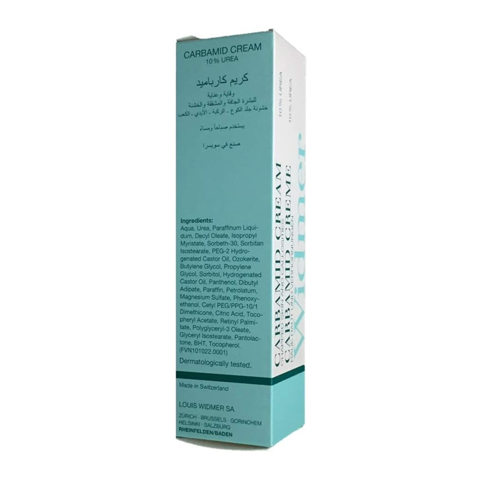 Louis Widmer Carbamid Cream 10% Urea – Intensive Moisturizer for Dry, Rough & Flaky Skin - 100ml