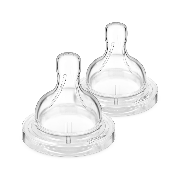 Love Baby Anti-Colic Silicone Teats Medium Flow 2s