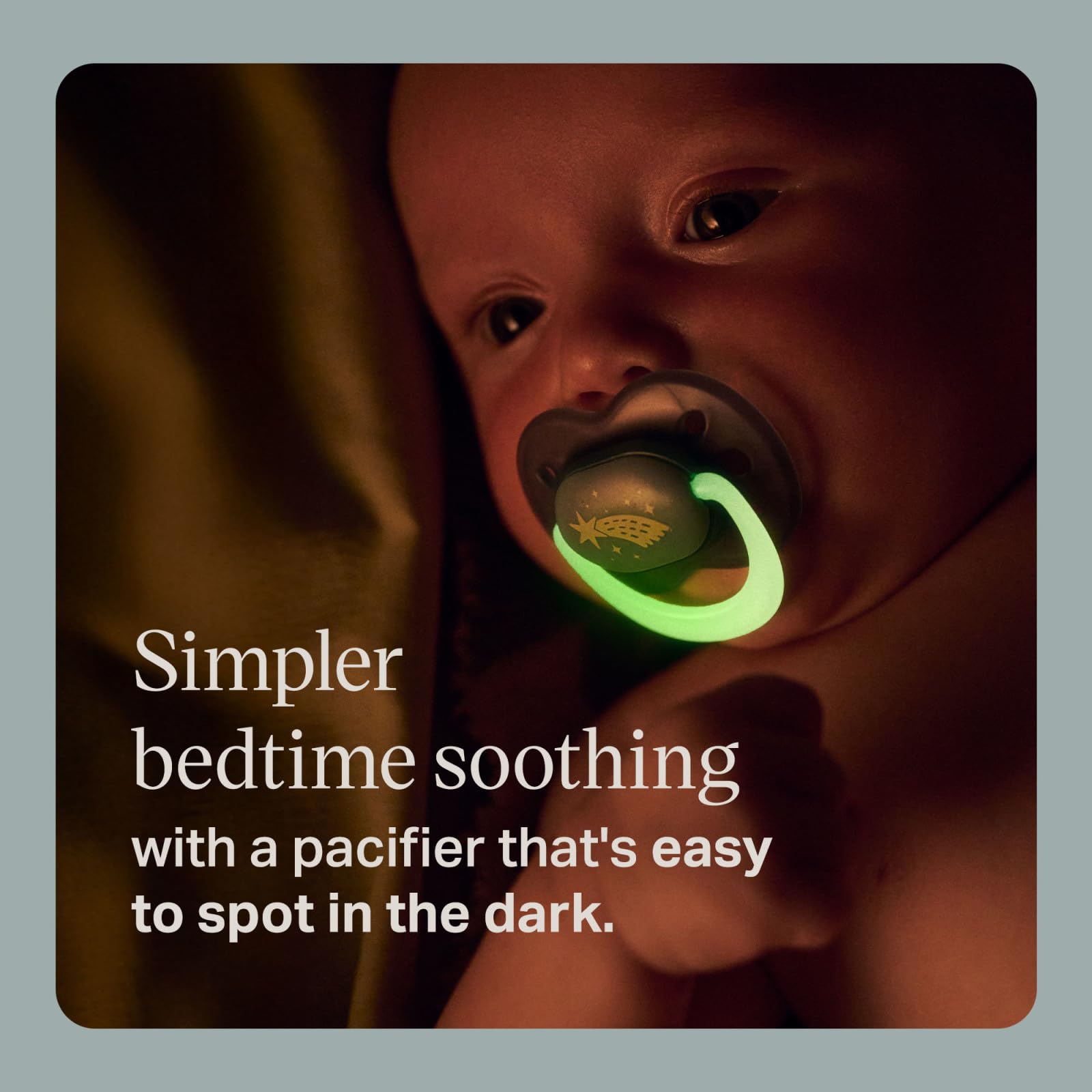 Love Baby Glow In The Dark Orthodontic Soother 0+ Months 2s