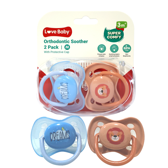 Love Baby Orthodontic Soother 3+ Months Medium 2s