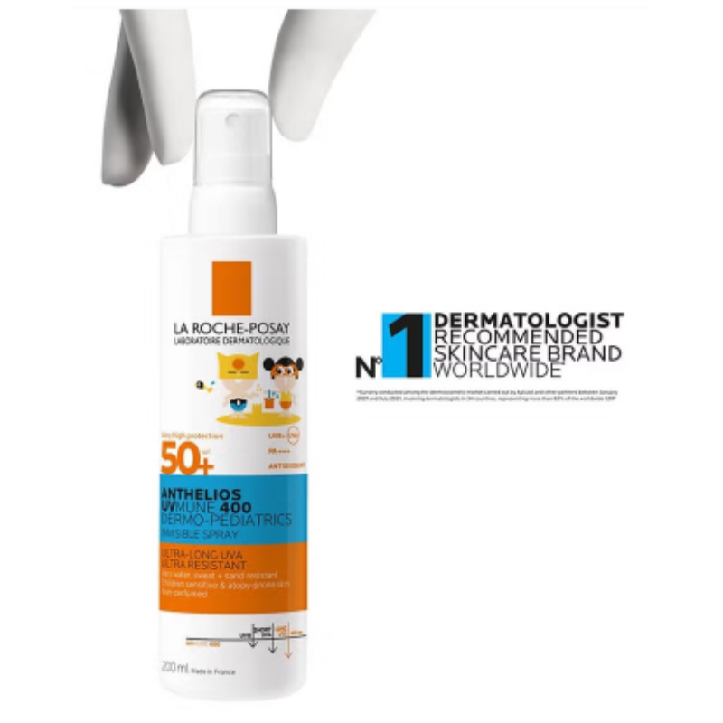 لاروش بوزيه أنثيليوس SPF50+ يو في موني 400 ديرمو-بيدياتريكس سبراي 200 مل