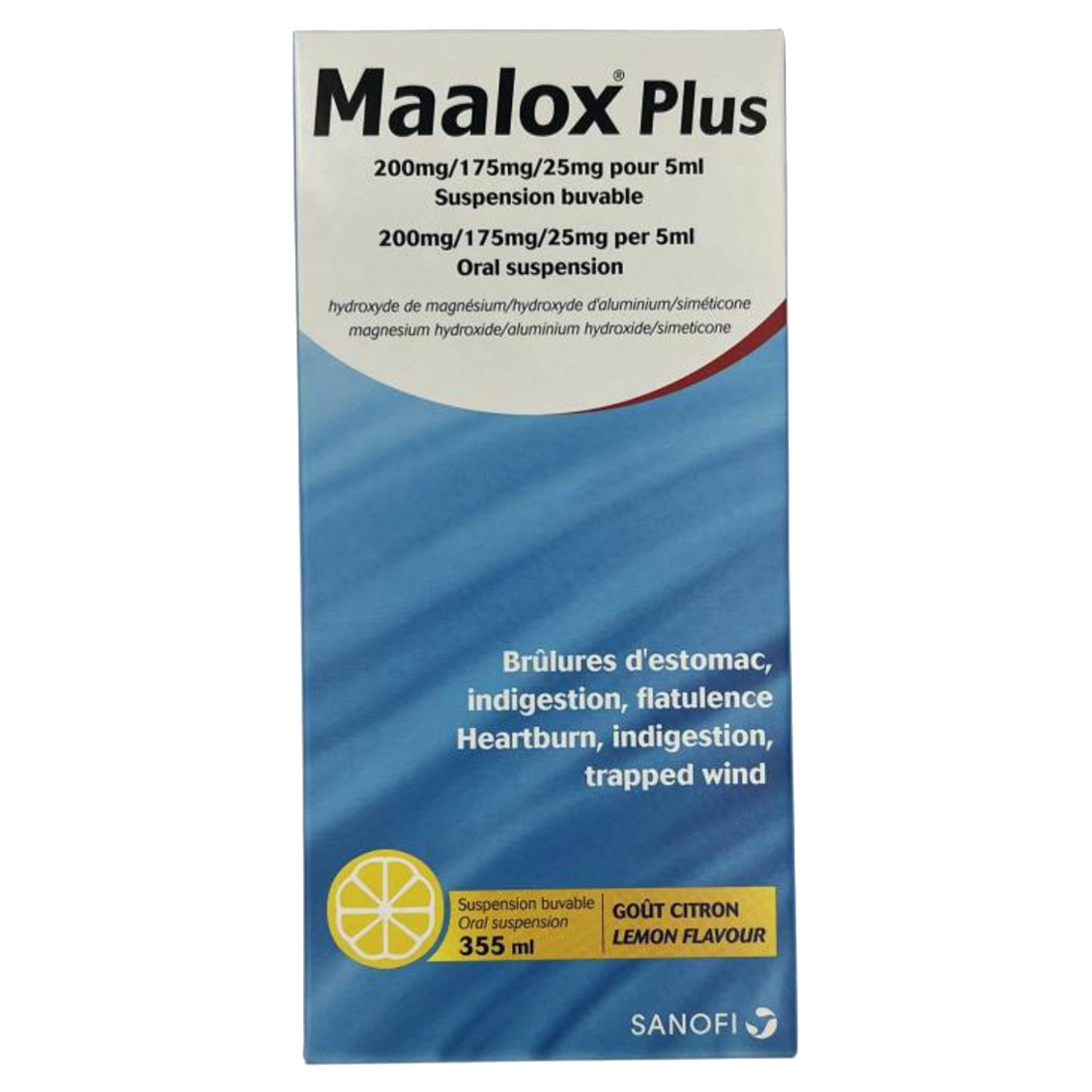 Maalox Plus Suspension 355ml Bottle