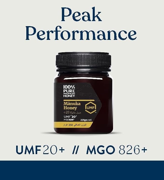 Manuka Honey 100% Pure New Zealand UMF20+ MGO826+ 250g