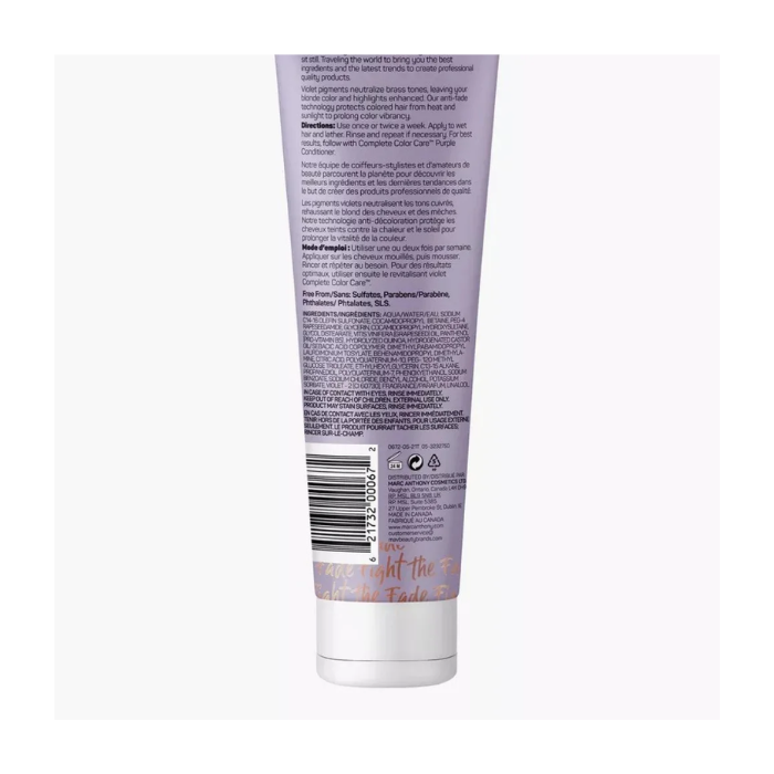 Marc Anthony Complete Color Care Purple Shampoo 236 ml