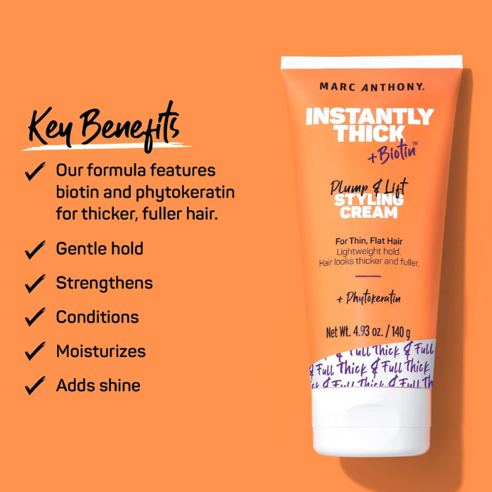 Marc Anthony Instantly Thick+Biotin Stylng Cream 140g