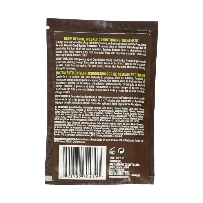 Marc Anthony Macadamia Oil Conditioning Treatmnt 50ml