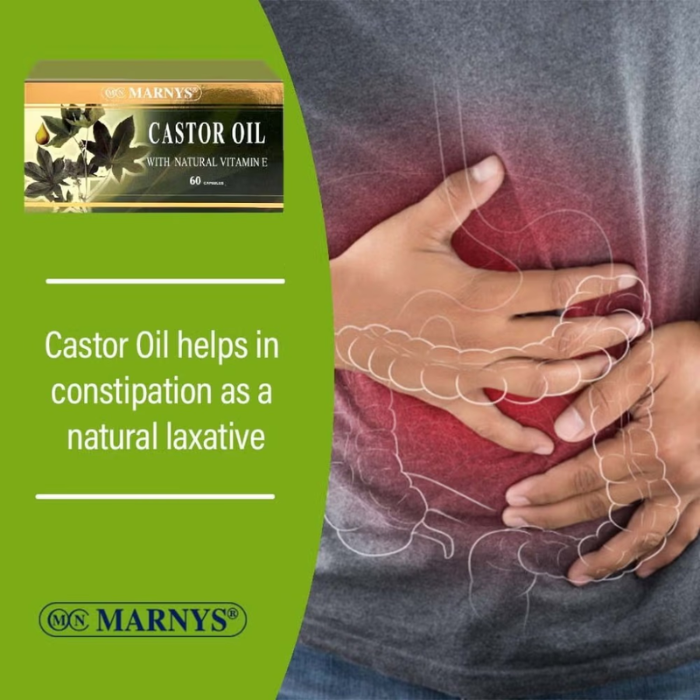 Marnys Castor Oil 60 Capsules