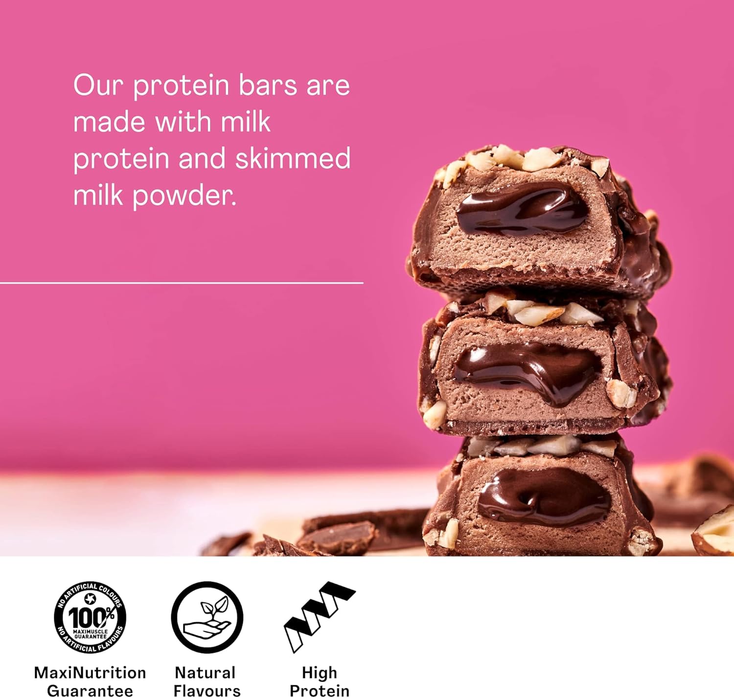 Maxi Nutrition Bar Hazelnut & Nougat 45g Box of 12 pcs