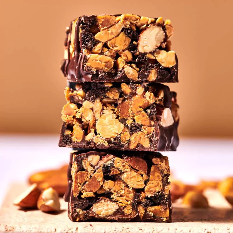 Maxi Nutrition Protein Nut Bar Dark Chocolate Peanut 46G - Box of 12 pcs