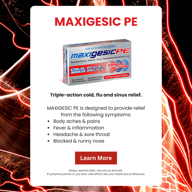 Maxigesic PE Cold Flu & Sinus Relief Tab 20s
