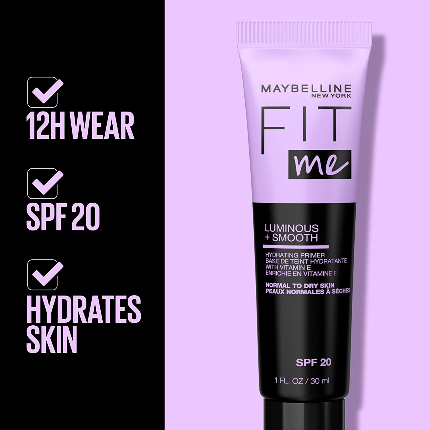 Maybelline New York Fit Me Luminous and Smooth Hydrating Primer Dewy 30ml