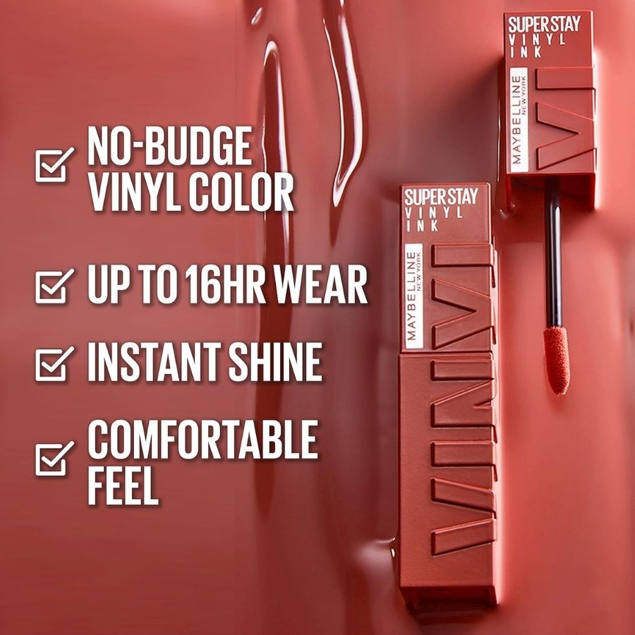 Maybelline New York Superstay Vinyl Ink Lipstick 125 Keen