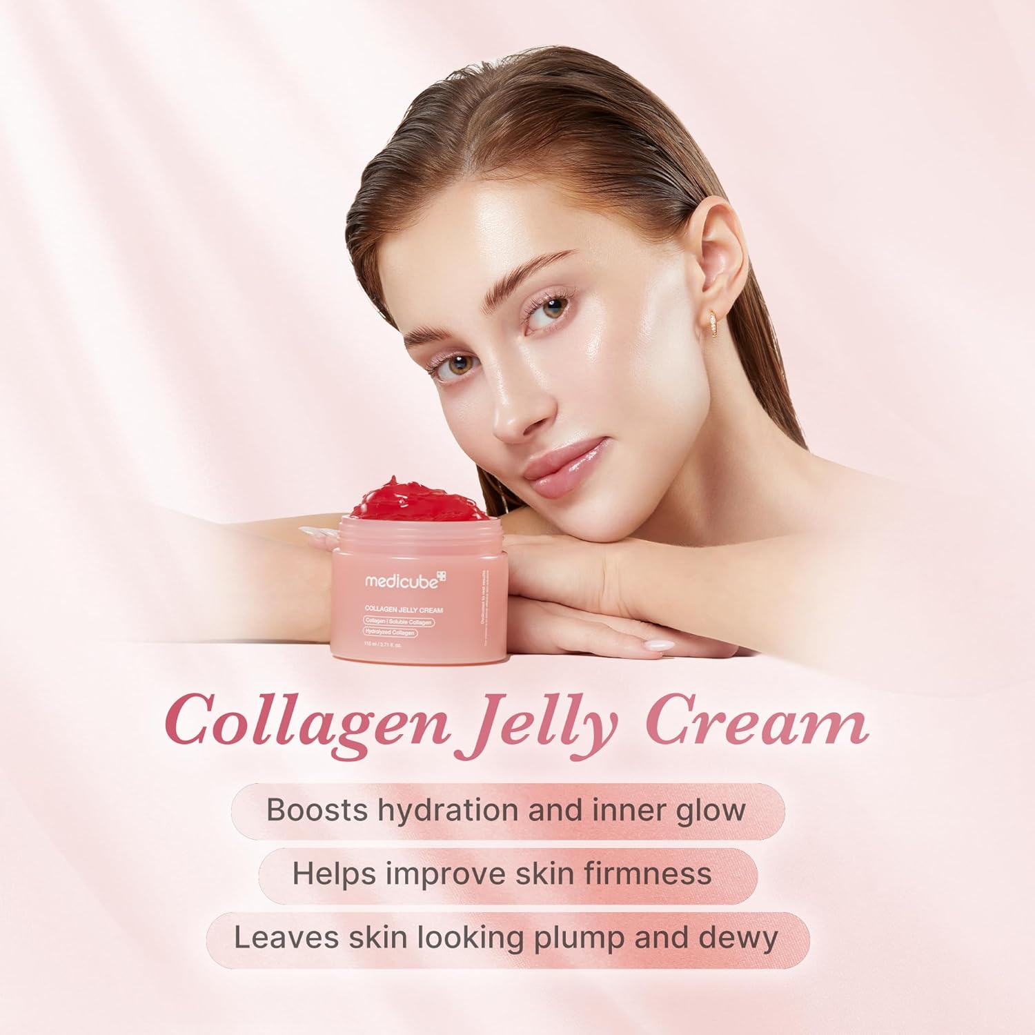 Medicube Collagen Jelly, Niacinamide Firming, Elasticity and Glass Glow Cream, 50ml