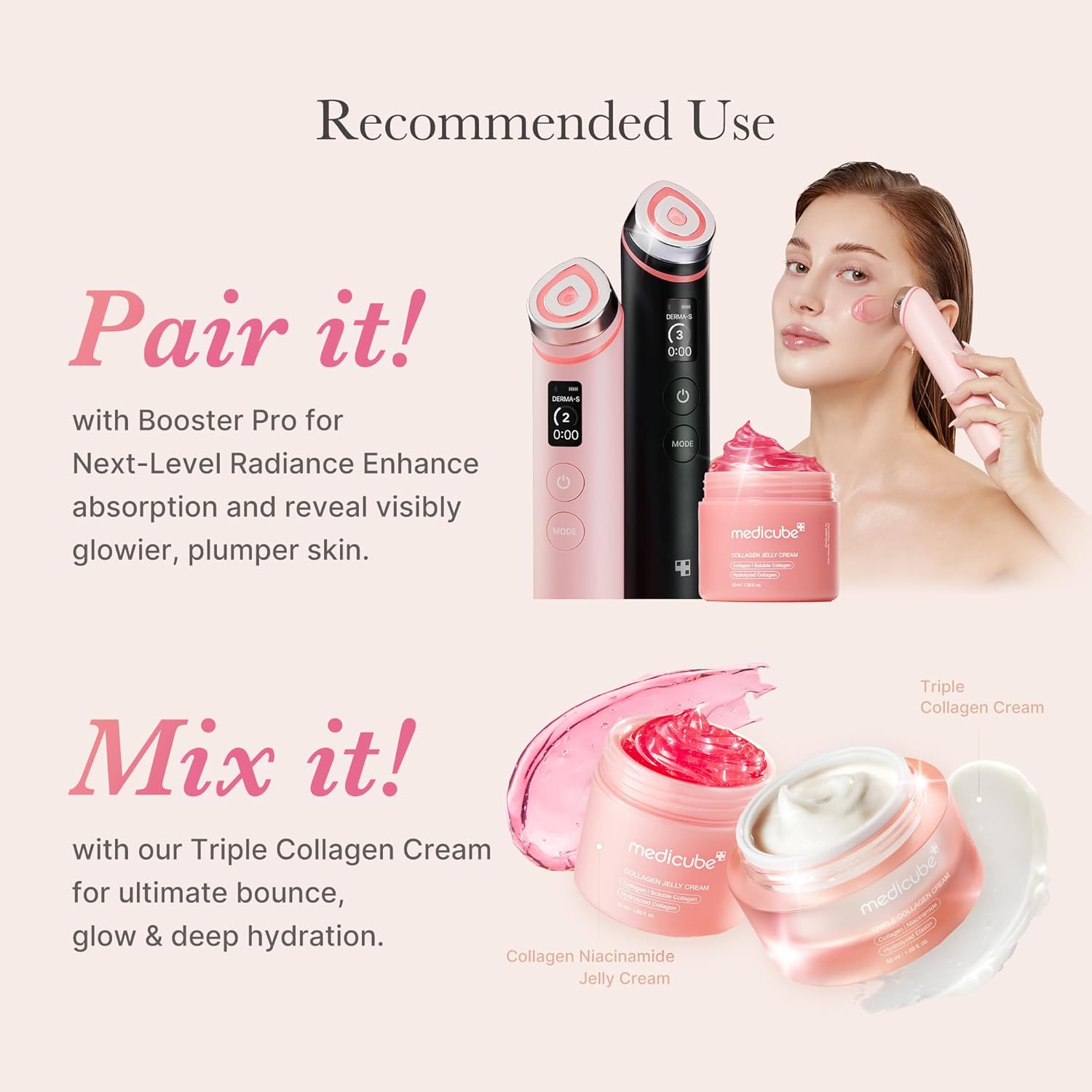 Medicube Collagen Jelly, Niacinamide Firming, Elasticity and Glass Glow Cream, 50ml