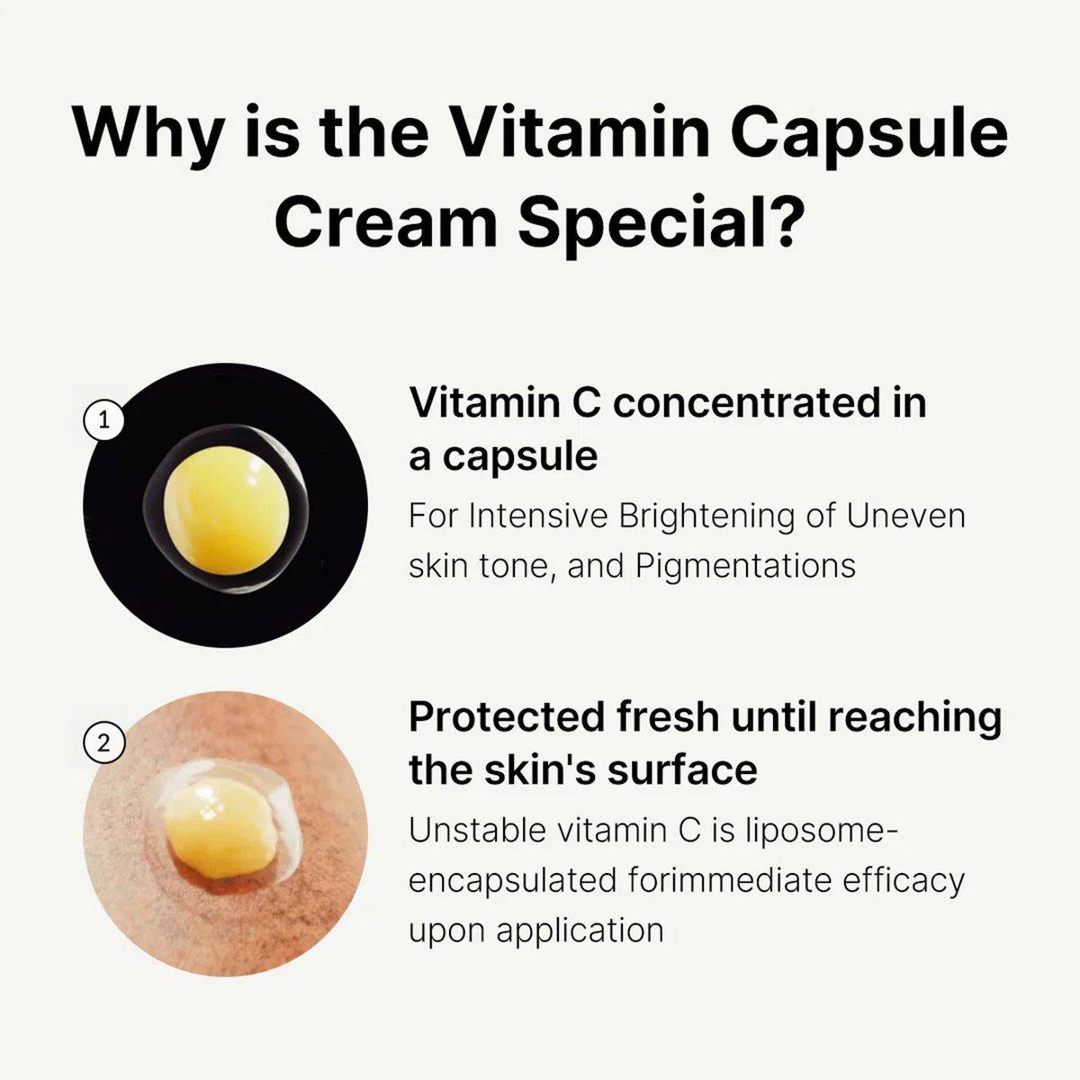 Medicube Deep Vita C Capsule Cream, Vitamin C, Niacinamide Brightening Moisturizer, 55g