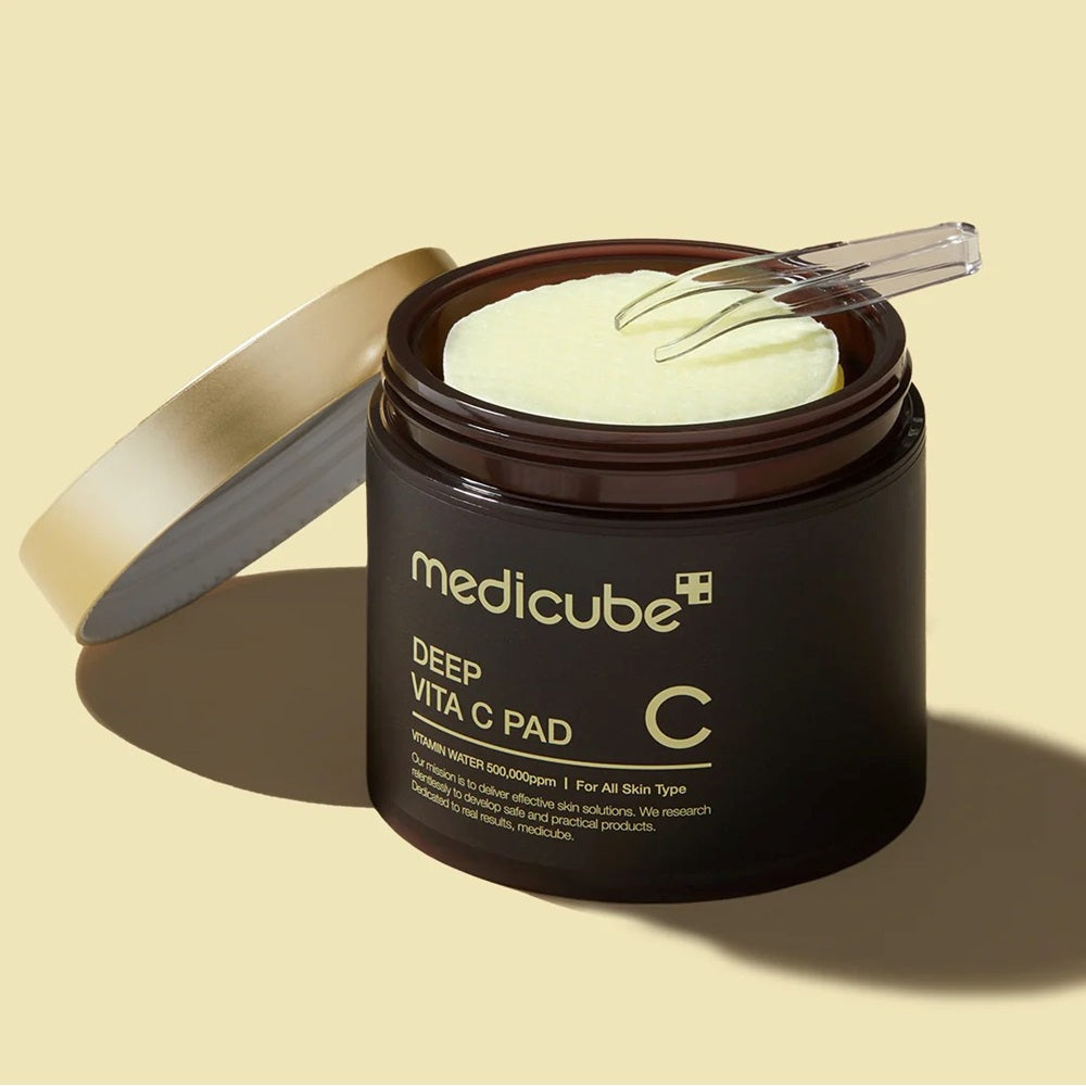 Medicube Deep Vita C Pad 150g, Vitamin C Brightening for Dark Spots and Acne Marks, 70 Pads