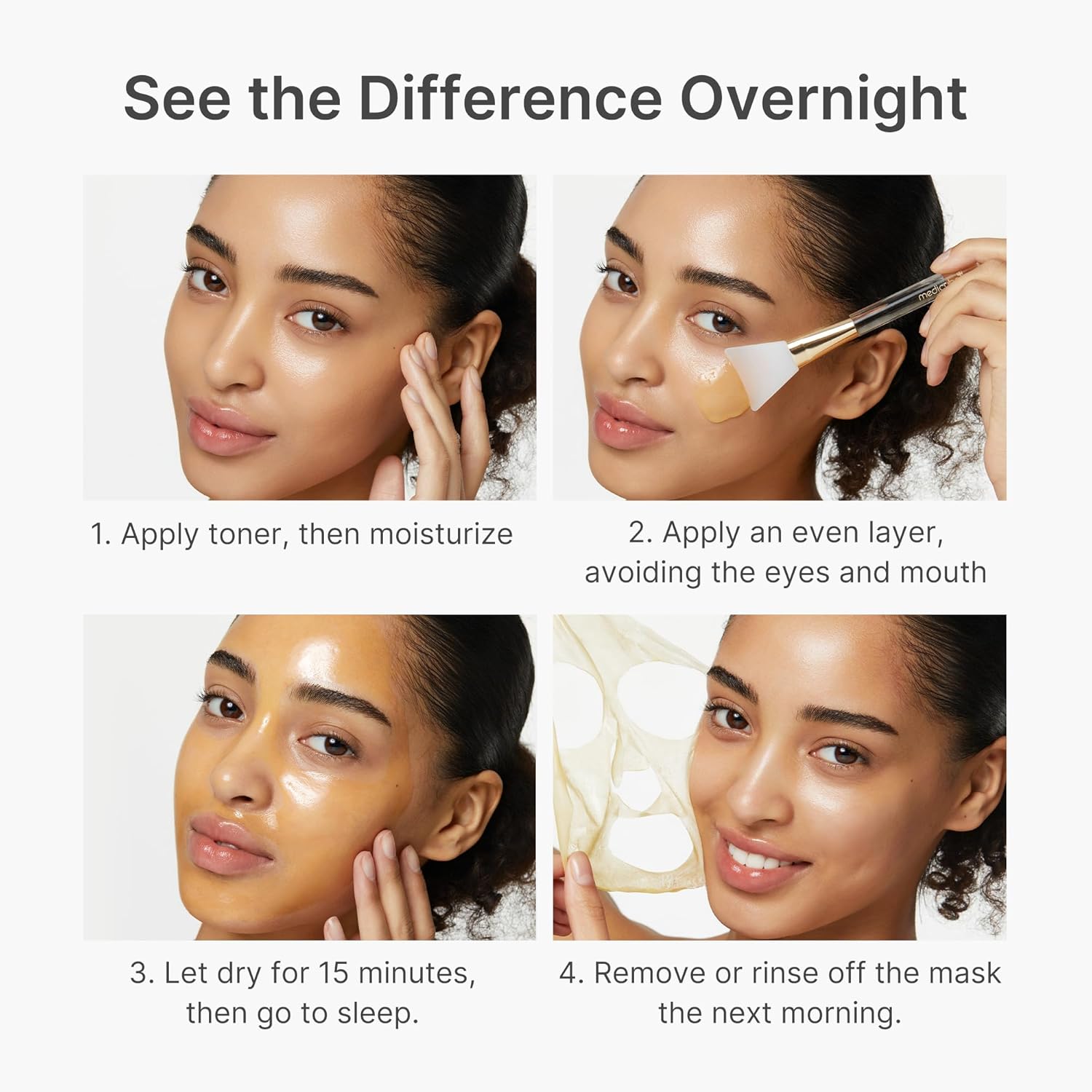 Medicube Kojic Acid Turmeric Night Wrapping Mask, Overnight Brightening and Texture Care, 75ml