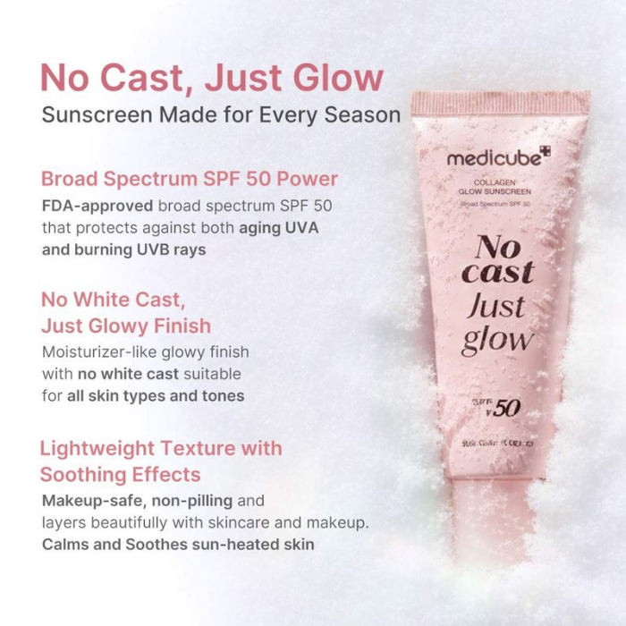 Medicube No Cast Just Glow SPF50+ Sunscreen 50ml
