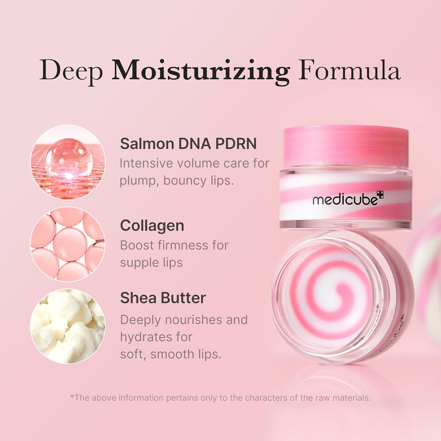 ميديكوب بي دي آر إن ليب سليبنغ ماسك، عناية ممتلئة طوال الليل مع Salmon DNA، كولاجين وزبدة الشيا، 10 غرام