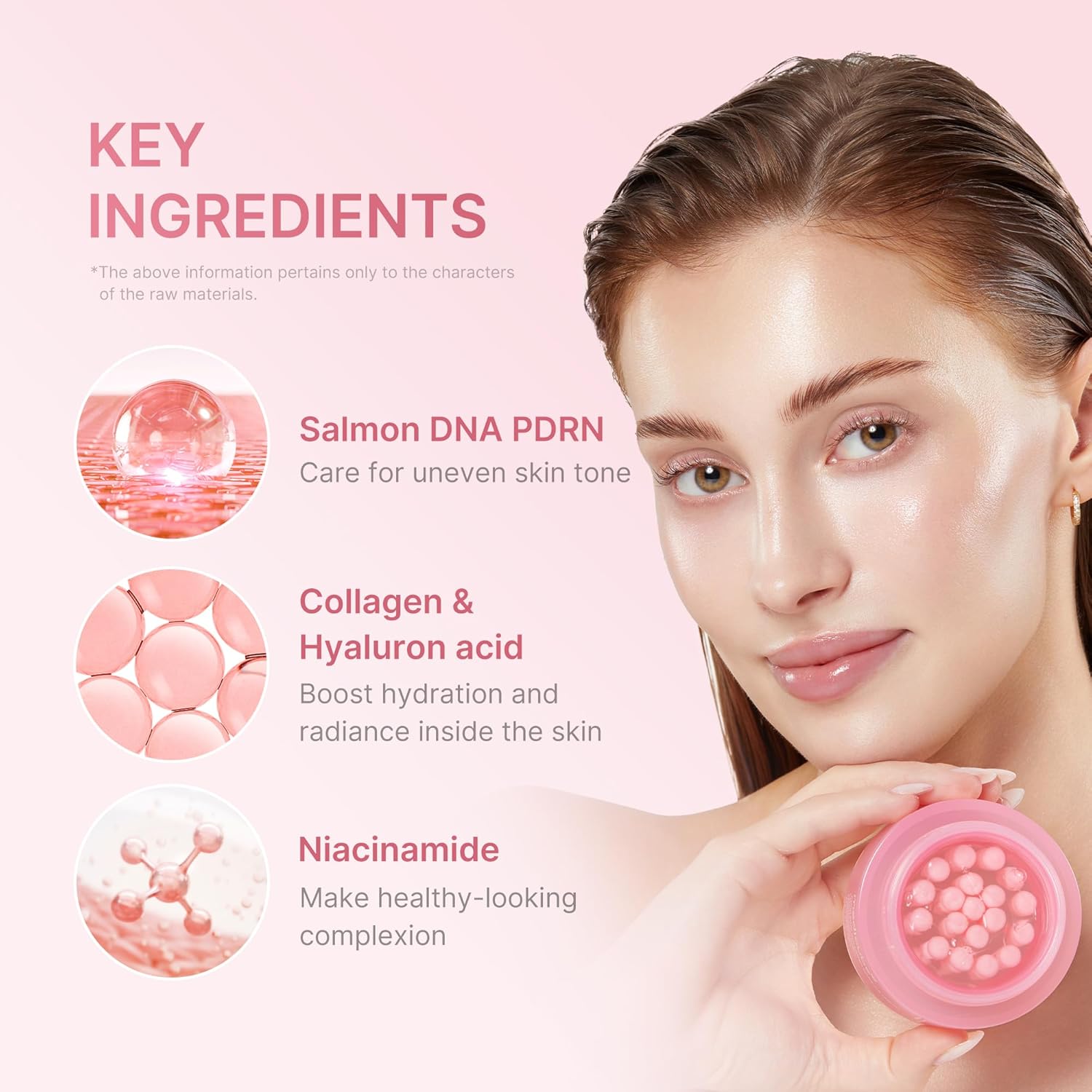 Medicube PDRN Pink Collagen Capsule Cream, Brightening, Firming and Glass Glow Moisturizer, 55g