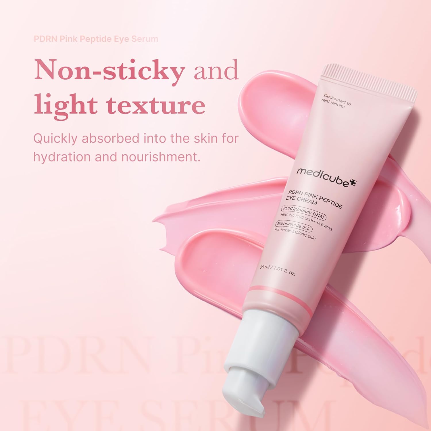 Medicube PDRN Pink Peptide Eye Cream, Retinol Care for Wrinkles, Dark Circles and Firm, 30ml