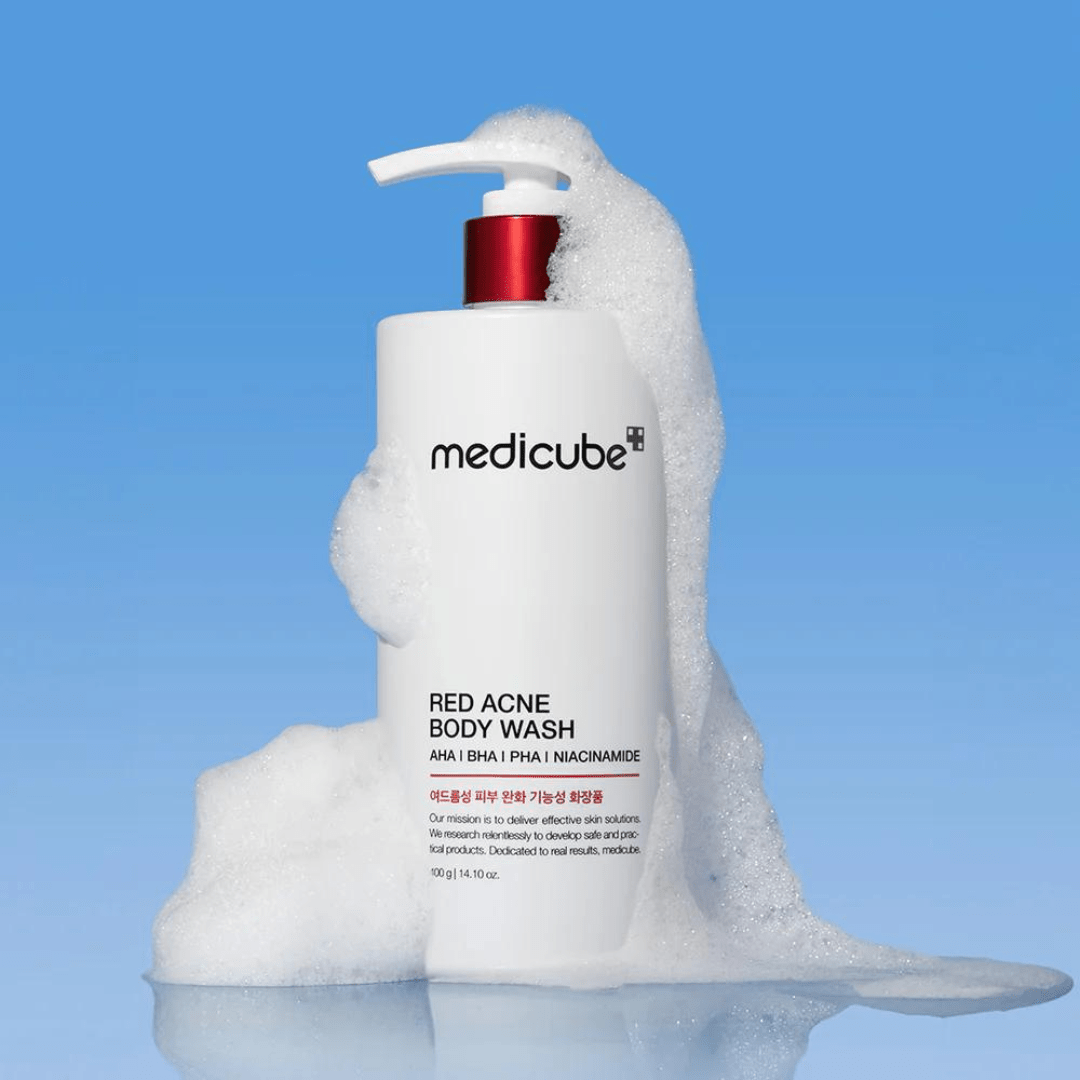 Medicube Red Acne Body Wash, Low pH Foaming Cleanser for Breakouts and Sensitive Skin, 400ml