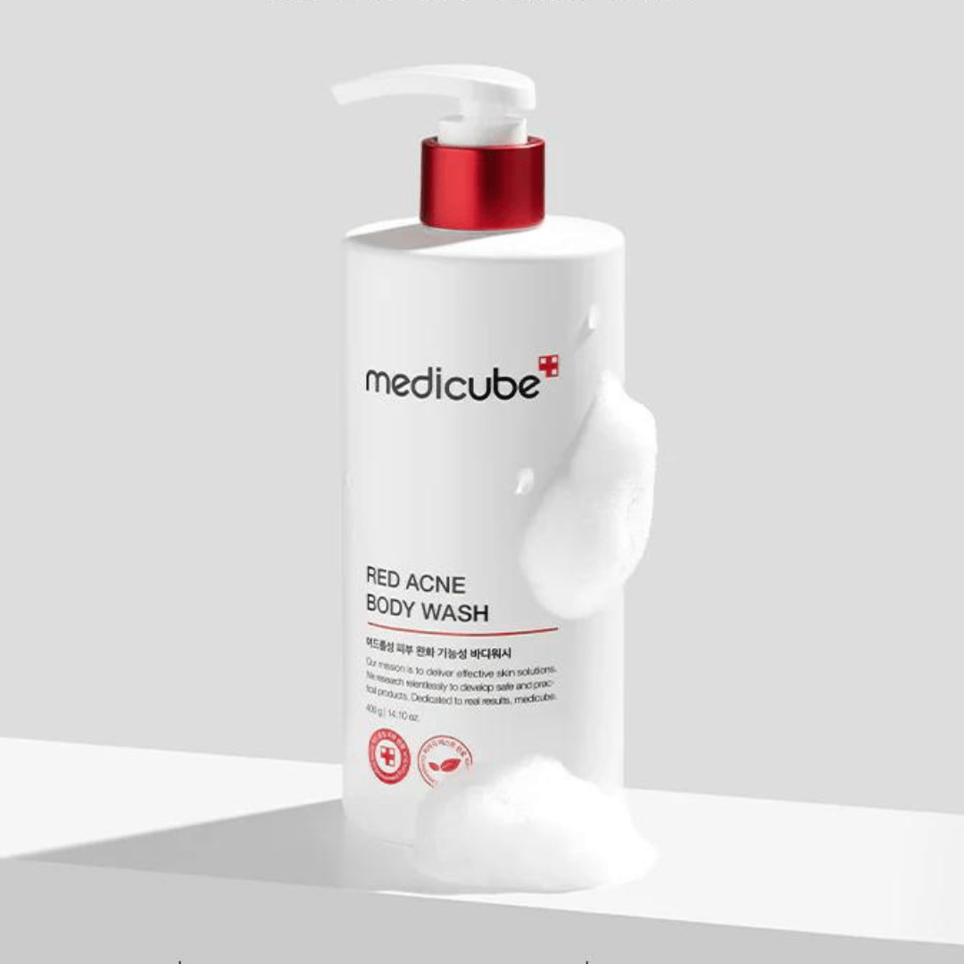 Medicube Red Acne Body Wash, Low pH Foaming Cleanser for Breakouts and Sensitive Skin, 400ml