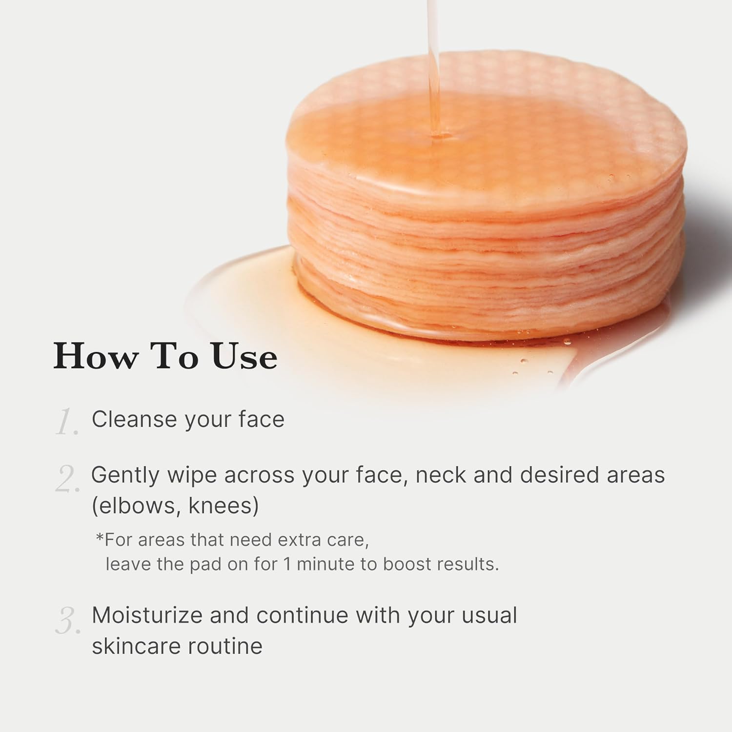 Medicube Red Succinic Acid Peeling Pads 155g, Acne Care and Tone Refining Toner Pads, 70 Pads