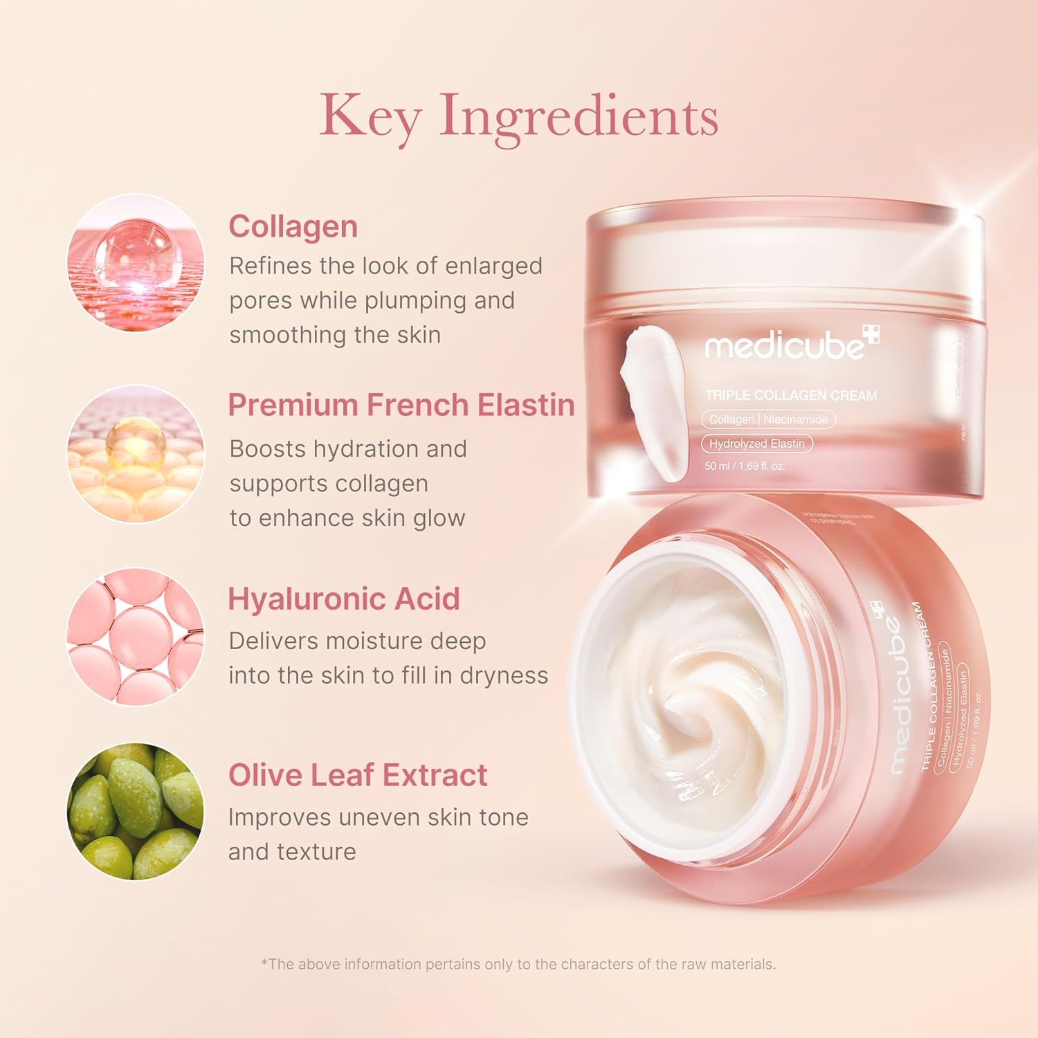 Medicube Triple Collagen Cream, Firming, Barrier Repair and Anti-Aging Moisturizer, 50ml