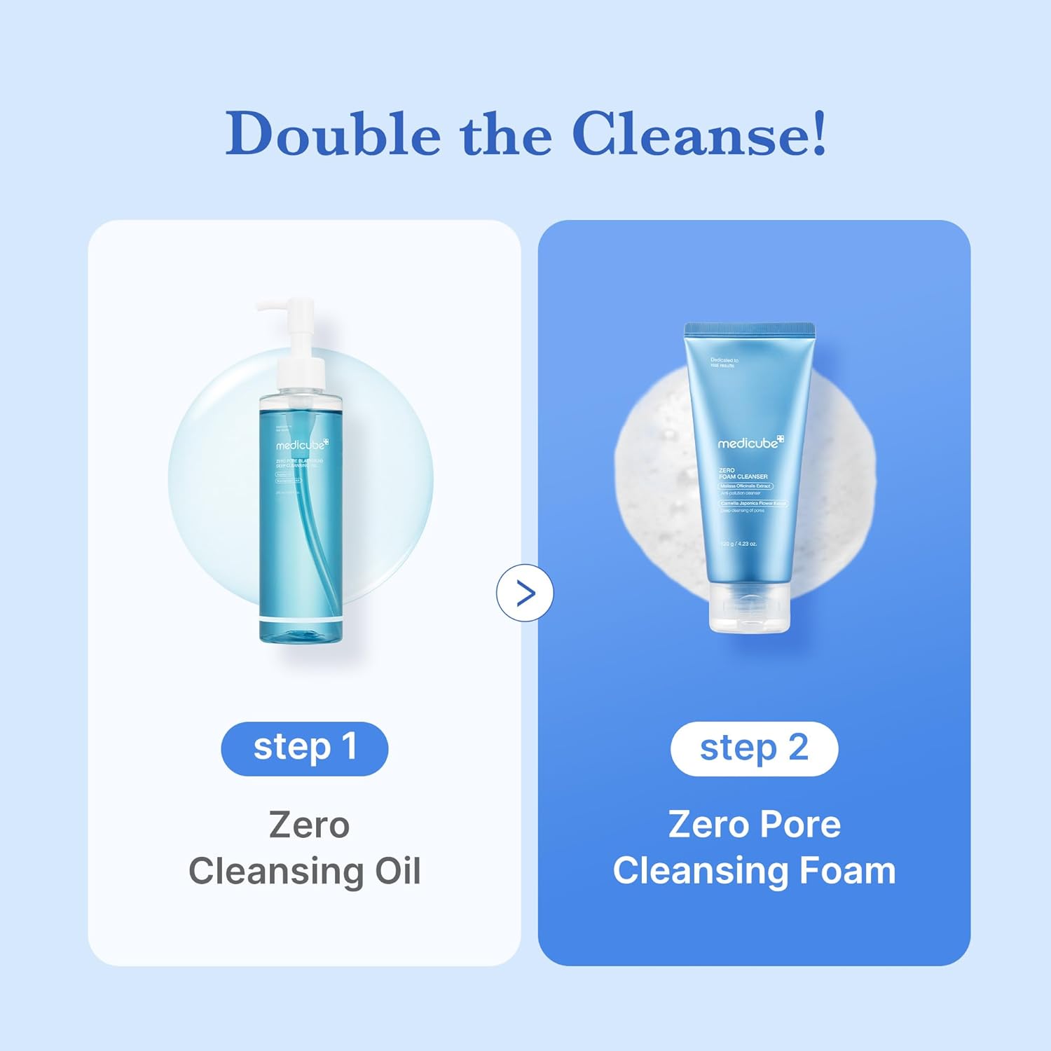 Medicube Zero Foam Cleanser, Microdust Deep Cleanse, Low-Irritation Pore Care Face Wash, 120ml