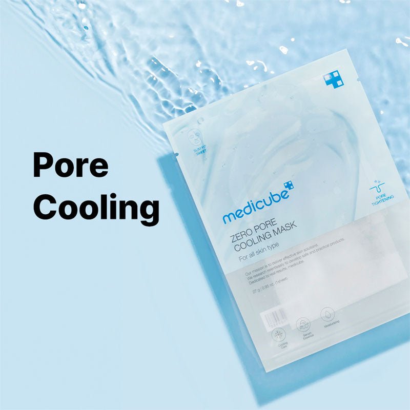 Medicube Zero Pore Cooling Mask Sheet, Alcohol-Free Cooling, Pore Tightening Care, 27g