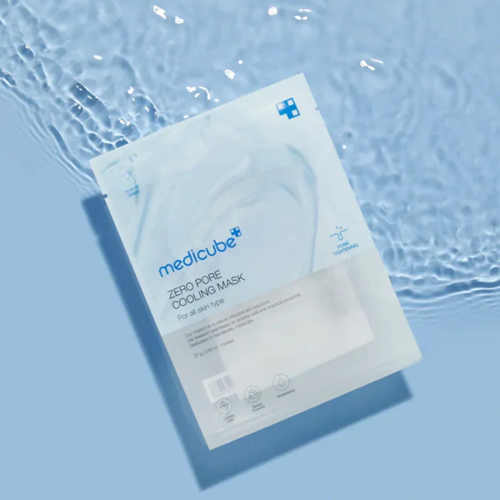 Medicube Zero Pore Cooling Mask Sheet, Alcohol-Free Cooling, Pore Tightening Care, 27g