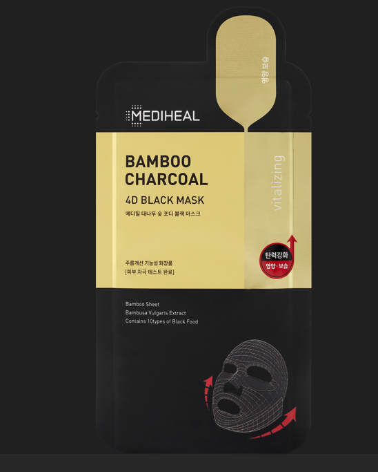Mediheal Bamboo Charcoal 4D Black Sheet Mask
