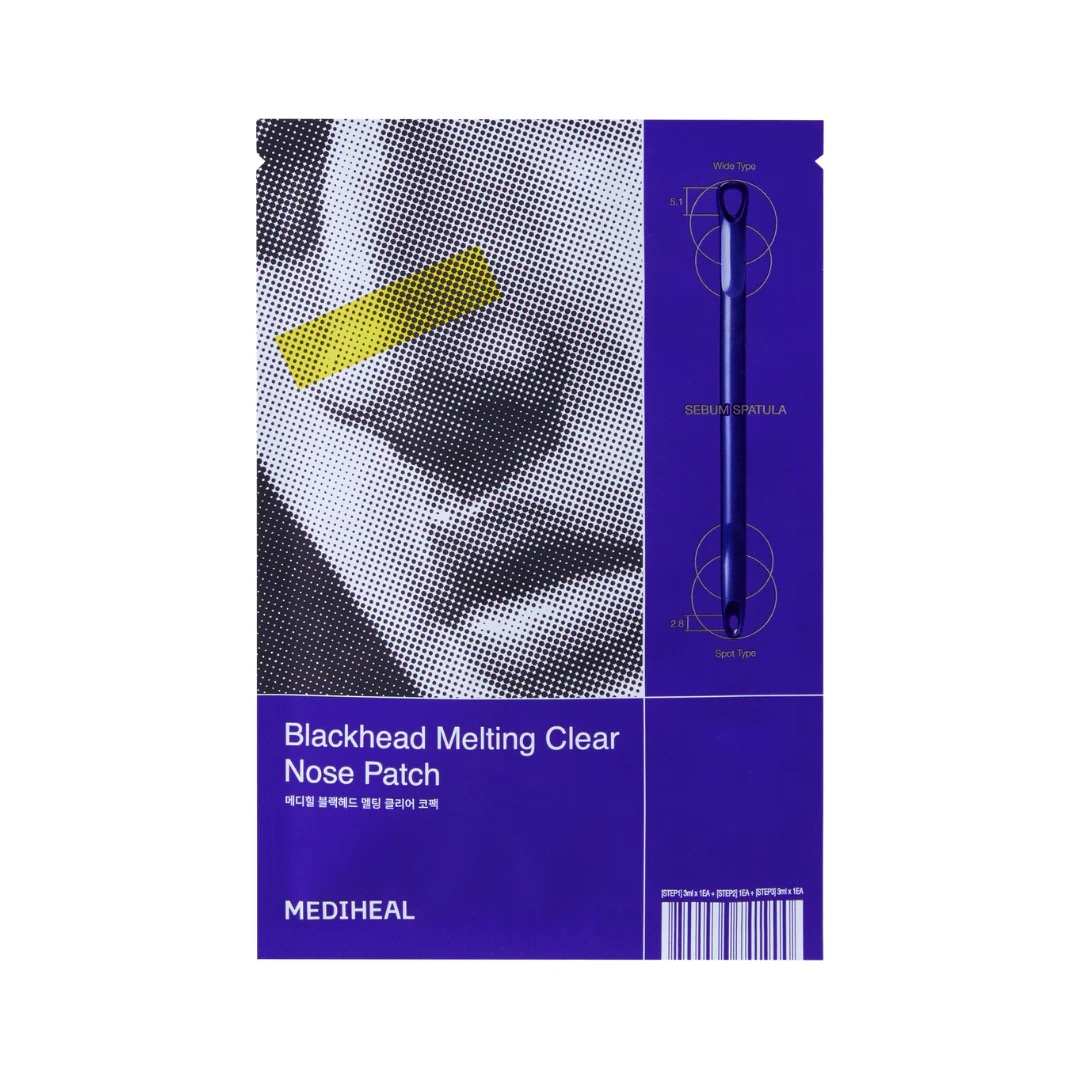 Mediheal Blackhead Melting Clear Nose Patch, Sebum Removal, Pore Tightening and Smooth Skin Care - 4s
