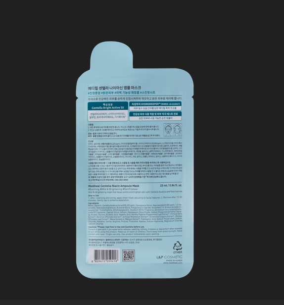 Mediheal Centella Niacin Ampoule Sheet Mask