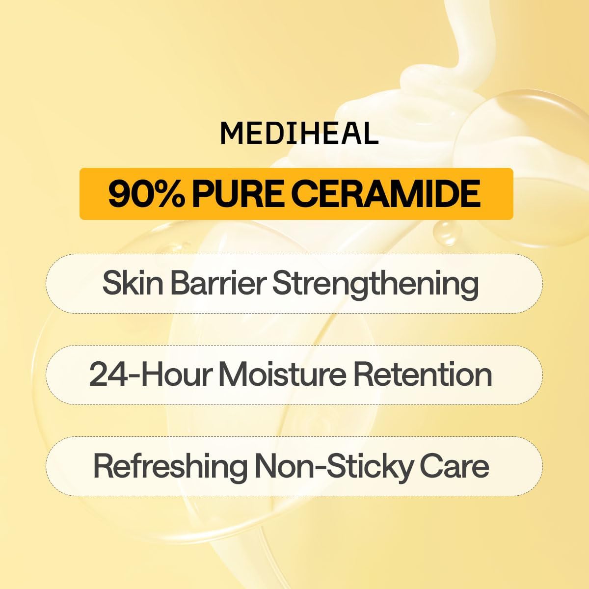 Mediheal Ceramide, Deeply Hydrating and Barrier-Strengthening Sheet Mask for Dry and Sensitive Skin - 24ml
