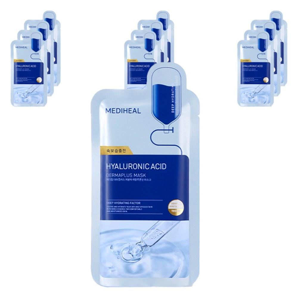 Mediheal Dermaplus Hyaluronic Acid, Deep Hydration and Soothing Vegan Sheet Mask for Sensitive Skin - 22ml