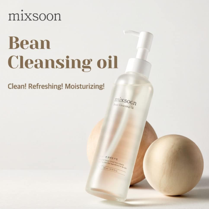 Mixsoon Bean Cleansing Oil, Fast-Emulsifying, Hydrating, Fresh, Irritation-Free Deep Cleanser - 195ml