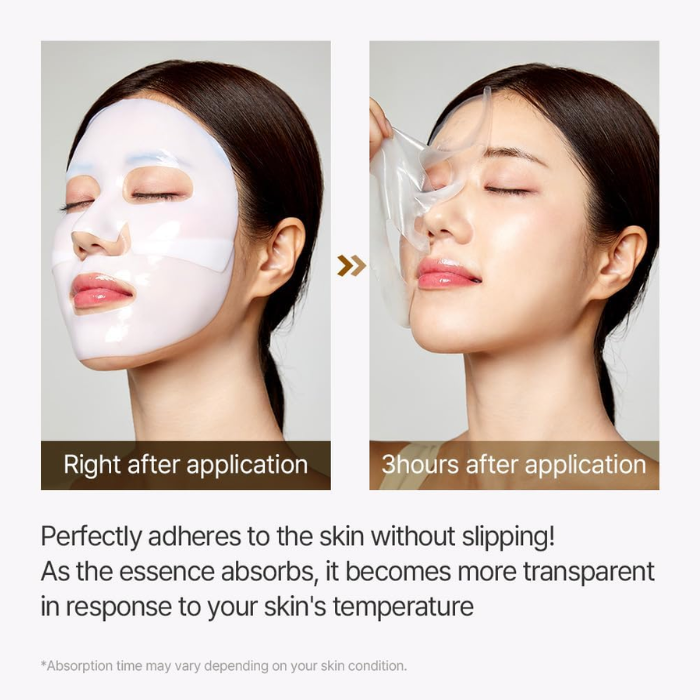 Mixsoon Bean Collagen Hydrogel Mask Pack 35g, Fermented Nutrients, Hydration, Firmness and Radiance - 5s