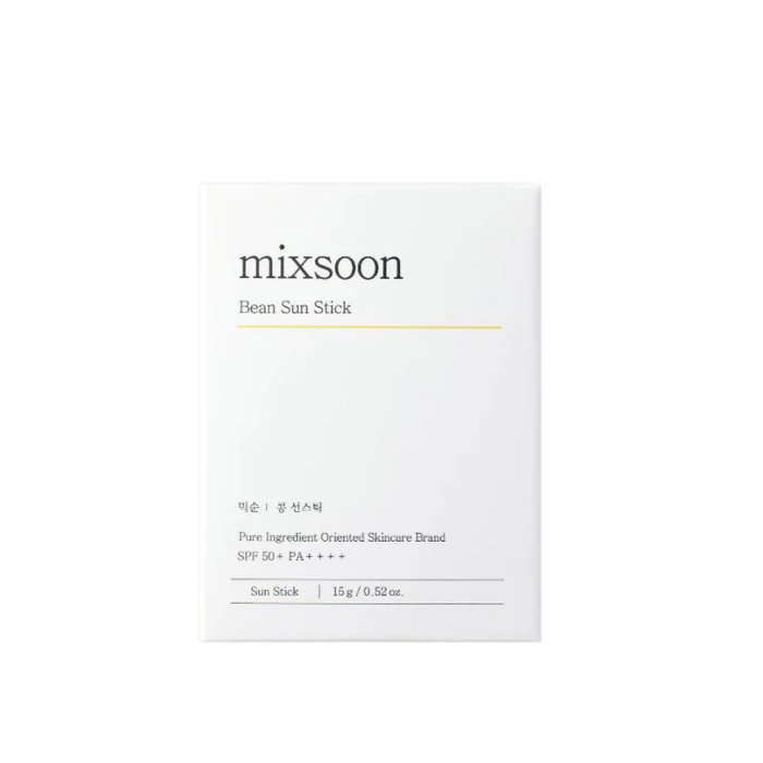 Mixsoon Bean Sun Stick (SPF50) Lightweight Matte Sun Protection with Fermented Plant Extracts - 15g