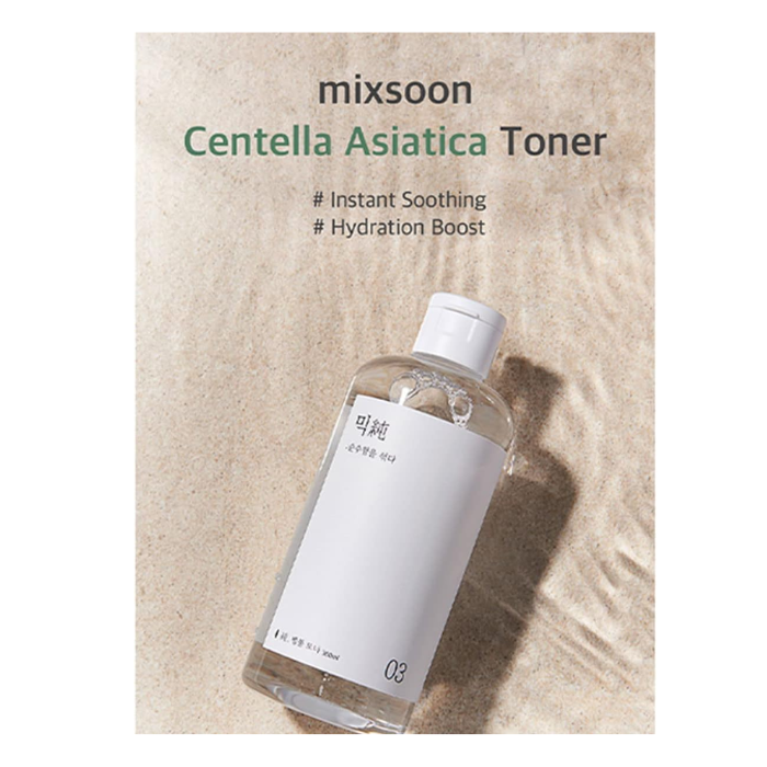 Mixsoon Centella Asiatica, Soothing Hydration Toner for Sensitive, Irritated and Dry Skin, 150ml