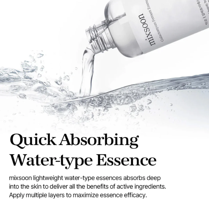 Mixsoon Galactomyces Ferment, Brightening, Hydrating, and Skin Tone-Correcting Essence, 100ml