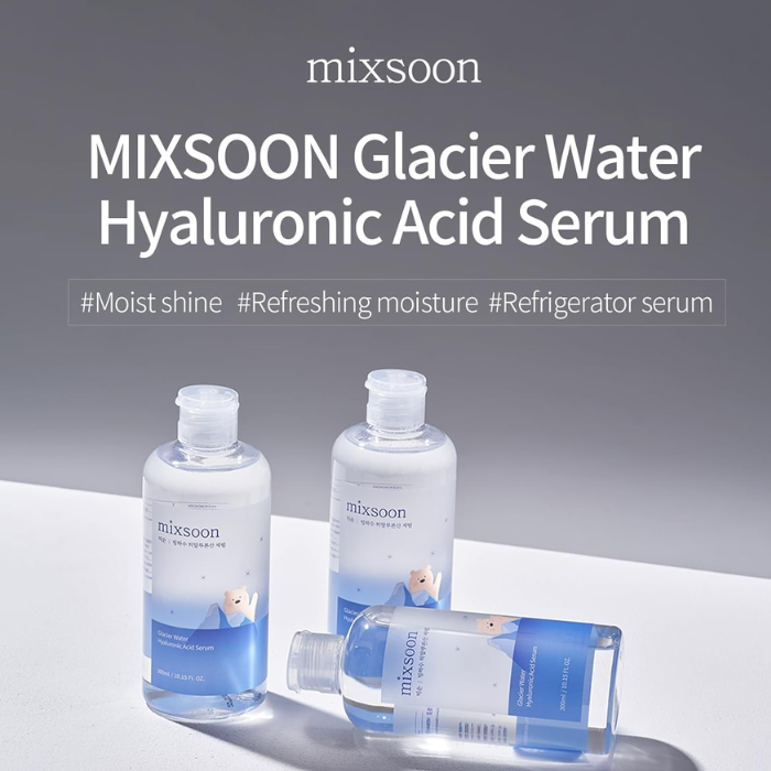Mixsoon Glacier Water Hyaluronic Acid, Deep Hydration and Skin Barrier Strengthening Serum, 100ml