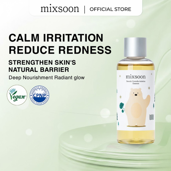 Mixsoon Soondy Centella Asiatica Soothing, Hydrating, and Barrier Strengthening Essence, 100ml