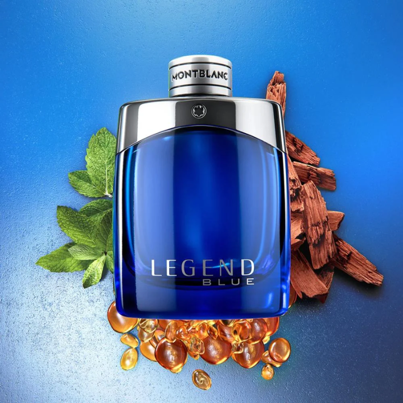 Montblanc Legend Blue Gift Set for Men – Fresh Woody Aromatic EDP 50ml + Shower Gel 100ml – Elegant & Timeless
