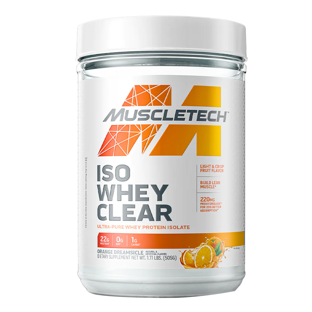 Muscletech Iso Whey Clear Orange Dreamsicle 1.1 Lbs