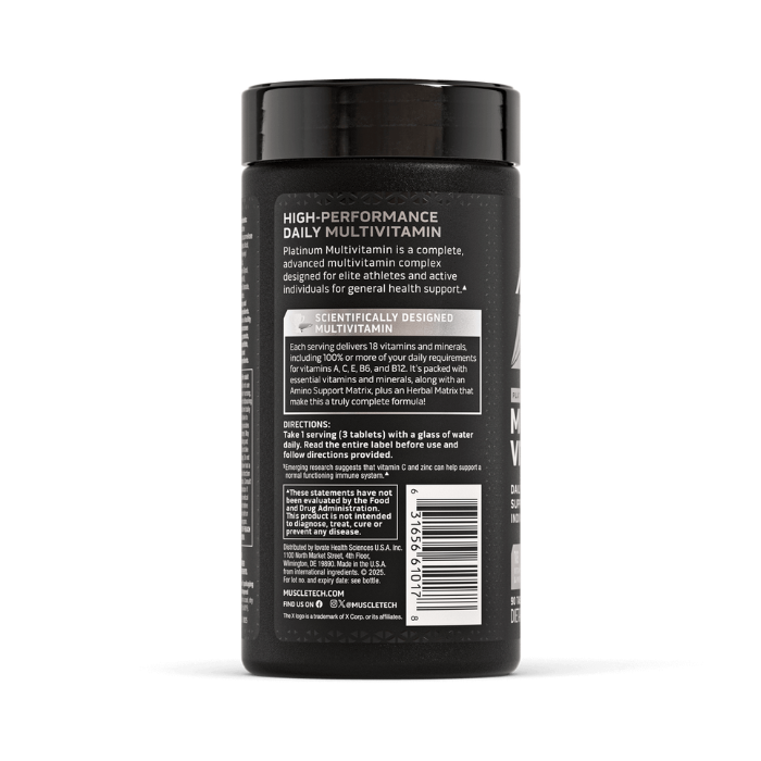 MuscleTech Platinum Multi Vitamin 90 Tablets