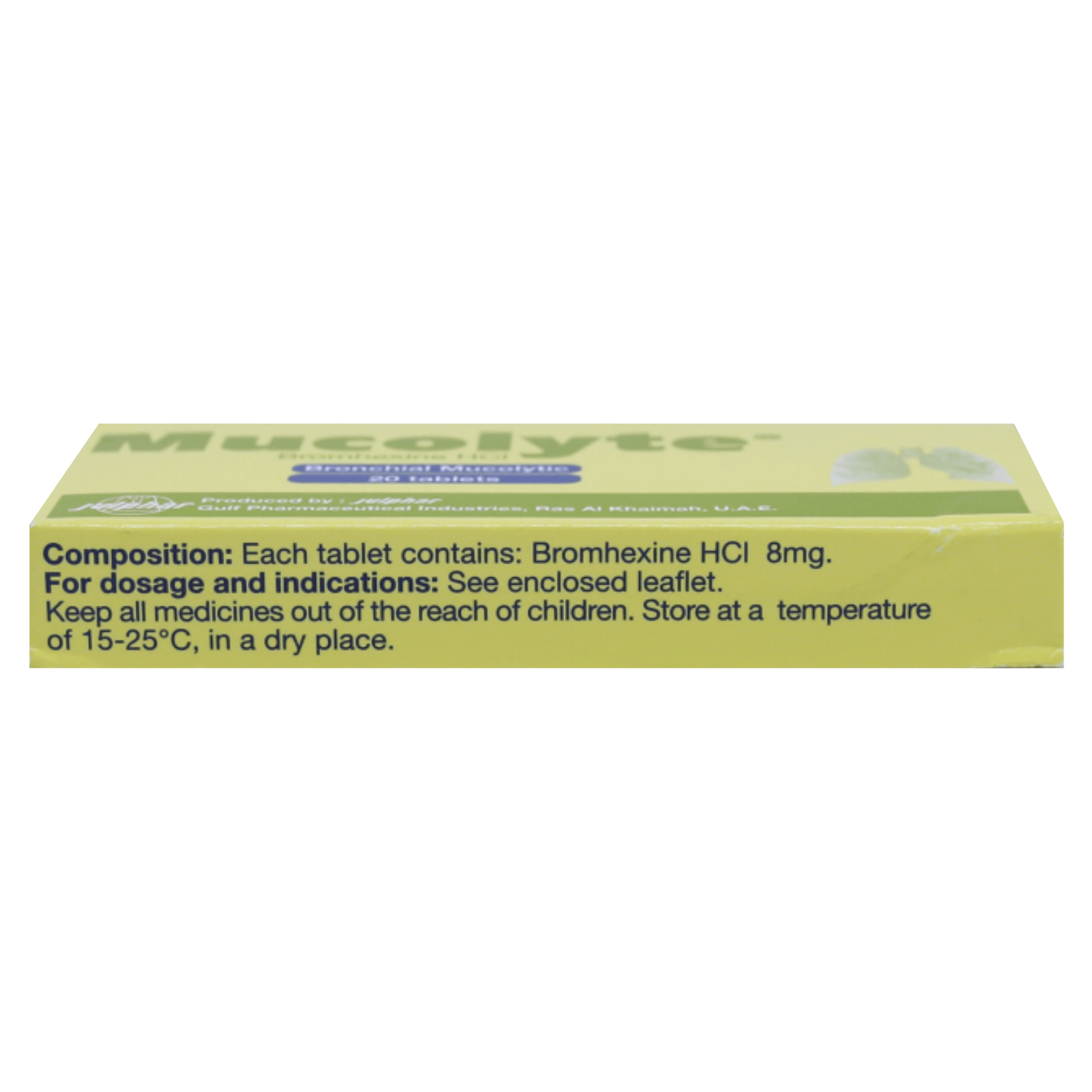 Mucolyte 8mg Tab 20s Blister