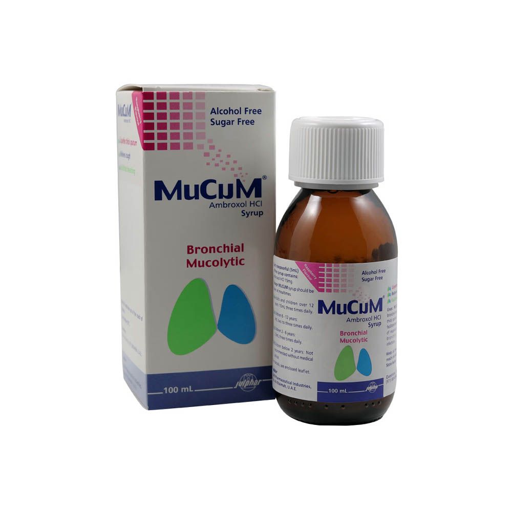 Mucum Syrup 15mg/5ml Sugar Free 100 ml