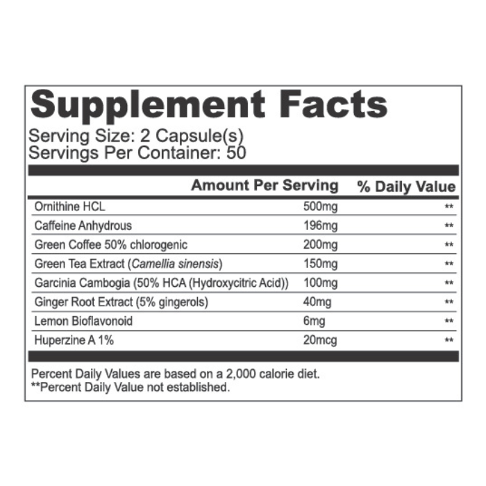 Muscle Core Fat Burn, Metabolism, and Energy Support for Weight Management, 100 Capsules